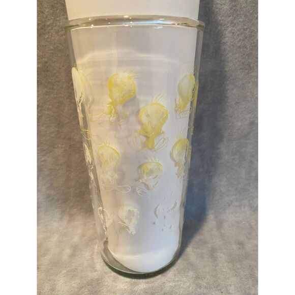VTG Tweety Bird Looney‎ Tuney Warner Bros. Drinking Glass Tumber - Picture 3 of 6